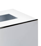 ZODIAC square chrome tissue box (British brand)