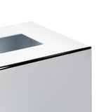 ZODIAC square chrome tissue box (British brand)