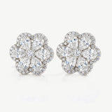 MUCHV bridal flower earrings 1.5cm, UK version