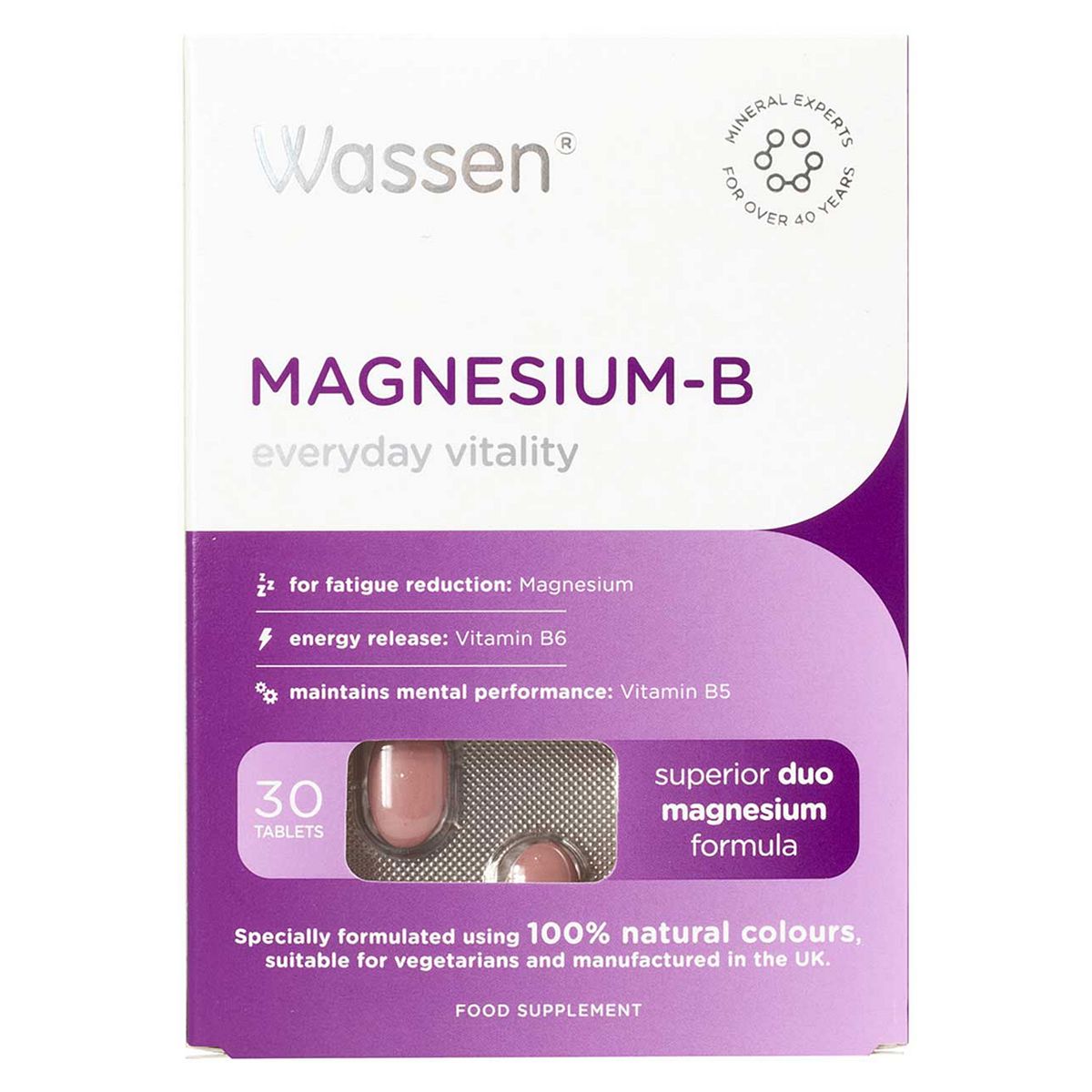 Wassen Magnesium-B 30 Tablets GOODS Boots   