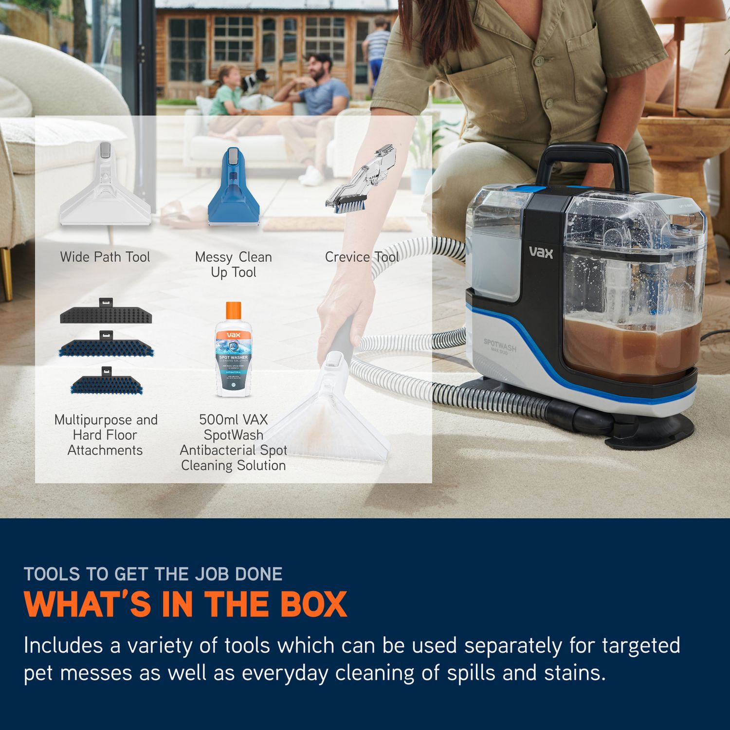 Vax SpotWash Max Duo spot carpet cleaner - British product