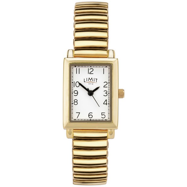 Limit ladies gold plated stainless steel bracelet watch - British product