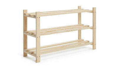 Argos Argos Home Karee 3 Shelf Shoe Storage Rack - Pine- Buy online at McGrocer