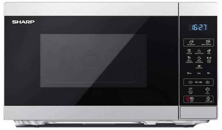 Sharp 800W Standard Microwave YC-MS02U-S - Silver