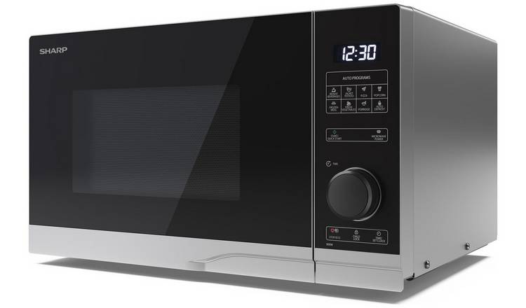 Sharp 900W Standard Microwave YC-PS254AU-S - Silver