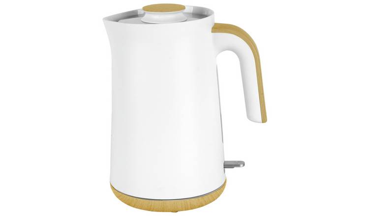 Cookworks Scandi style white kettle 1.7L - British product