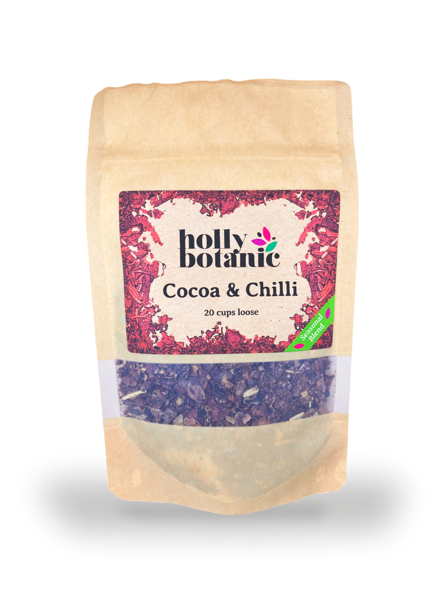 Holly Botanic cocoa and chilli tisane loose leaf (British brand)