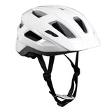Freetown bike helmet in blue, white, and grey, imported from the UK