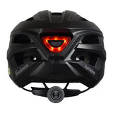Freetown bike helmet in blue, white, and grey, imported from the UK