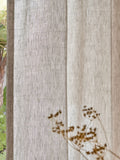 French Connection natural linen stripe eyelet curtain - British product