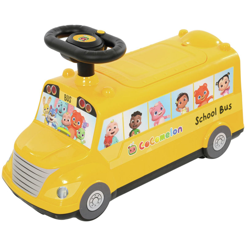 Cocomelon School Bus ride-on toy 35cm high - British product