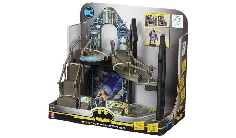 DC Comics Batman Wooden Batcave Action Figure Playset GOODS Argos