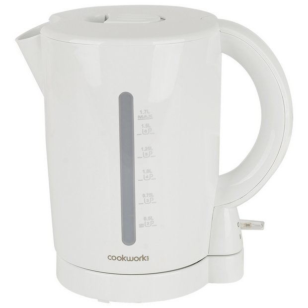 Cookworks white kettle 1.7L - British product