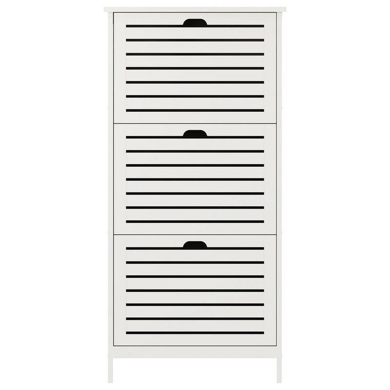 GFW Bergen shoe storage cabinet white, UK version
