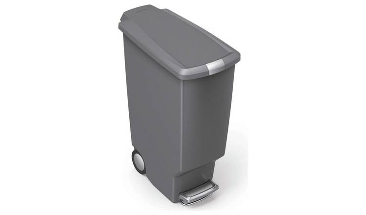 Simplehuman grey slim pedal bin 40L (British brand)