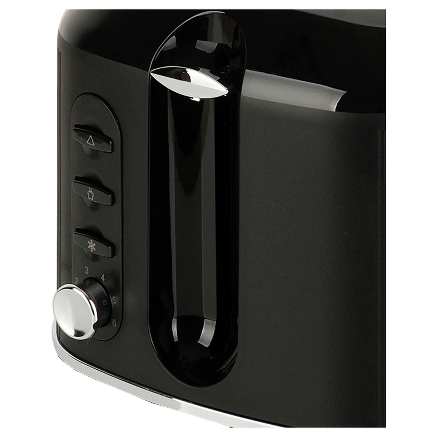 Cookworks Texture Tilly 2 slice toaster black - British product
