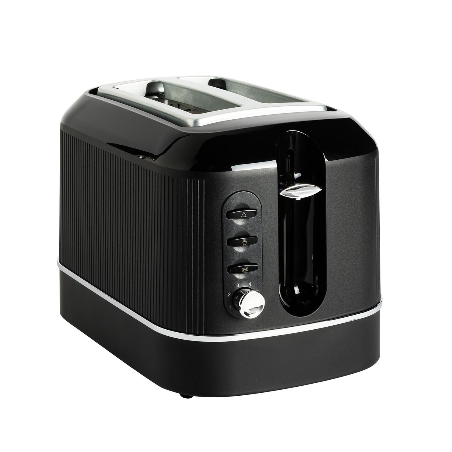 Cookworks Texture Tilly 2 slice toaster black - British product