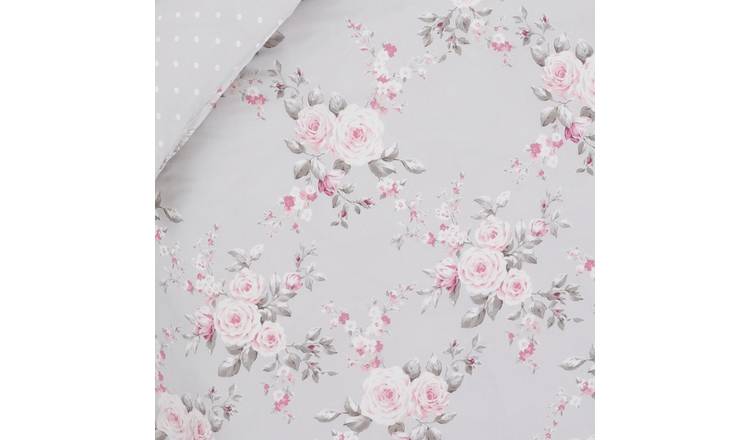 Catherine Lansfield floral bedding set double reversible, UK version