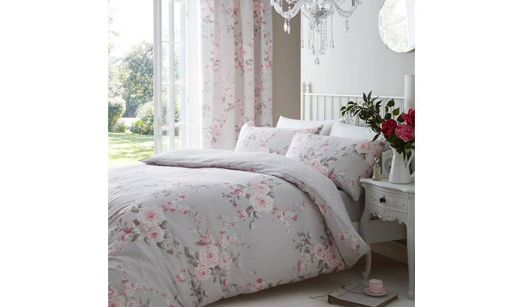 Catherine Lansfield floral bedding set double reversible, UK version