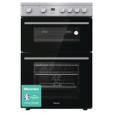 Hisense HDE3211BXUK 60cm Double Oven Electric Cooker-S/Steel