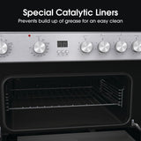 Hisense HDE3211BXUK 60cm Double Oven Electric Cooker-S/Steel