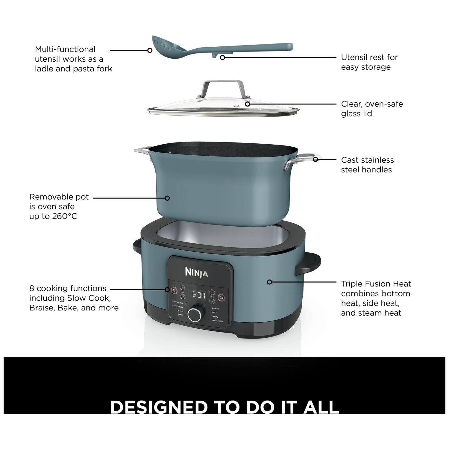 Ninja Foodi 8-in-1 multi-cooker 8L, UK version
