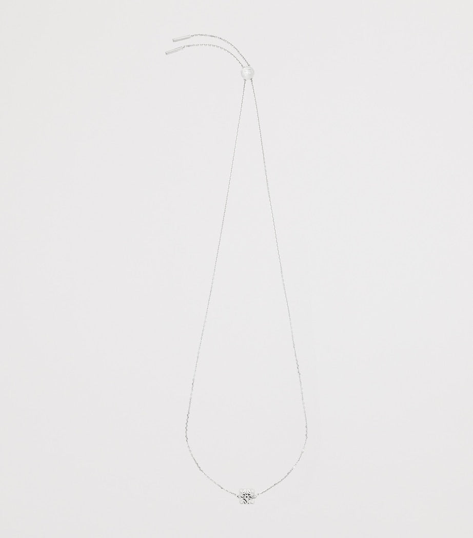 LOEWE Bombé necklace in sterling silver with Anagram motif, UK version