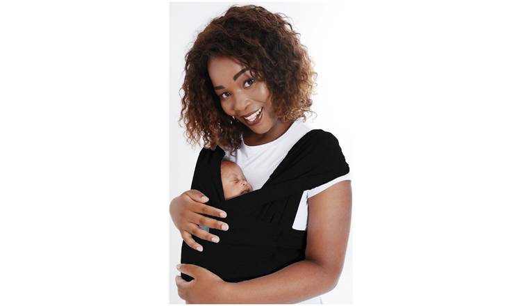 Snuggleroo Dreamgenii Black baby wrap carrier - British product