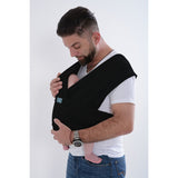 Snuggleroo Dreamgenii Black baby wrap carrier - British product