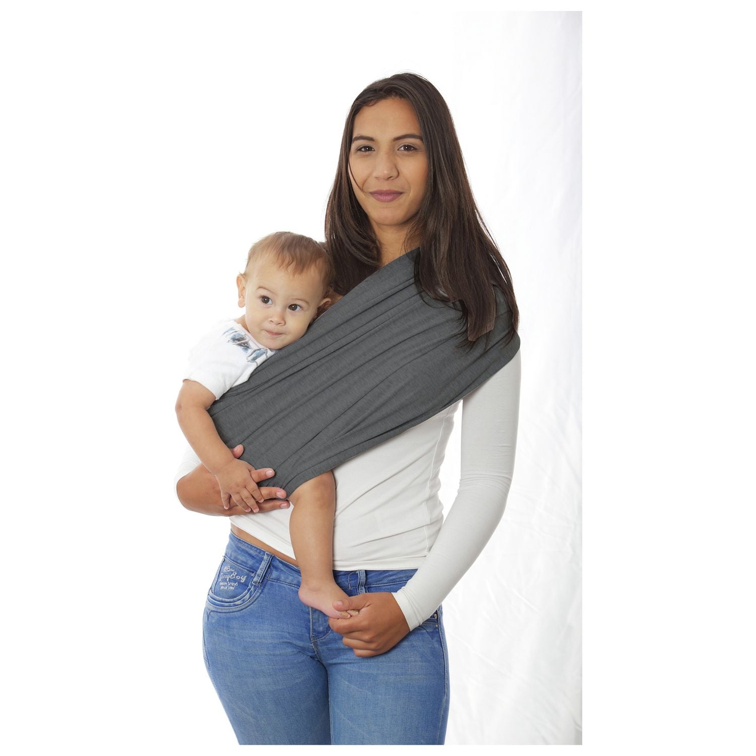 Snuggleroo Dreamgenii Black baby wrap carrier - British product