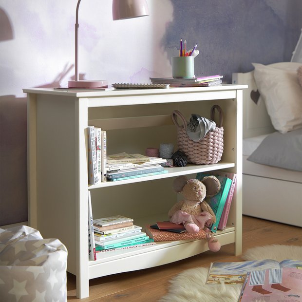 Habitat Brooklyn Bookcase white solid wood children's storage (British brand)