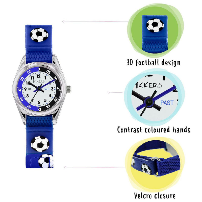 Tikkers kids football watch and wallet set, UK version