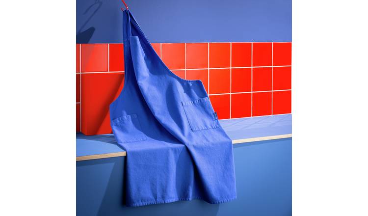 Habitat 60 Maubec blue kitchen apron (British brand)
