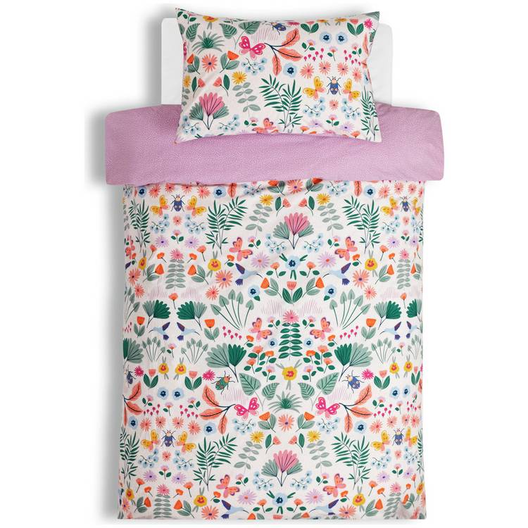 Habitat floral reversible bedding set toddler - British product