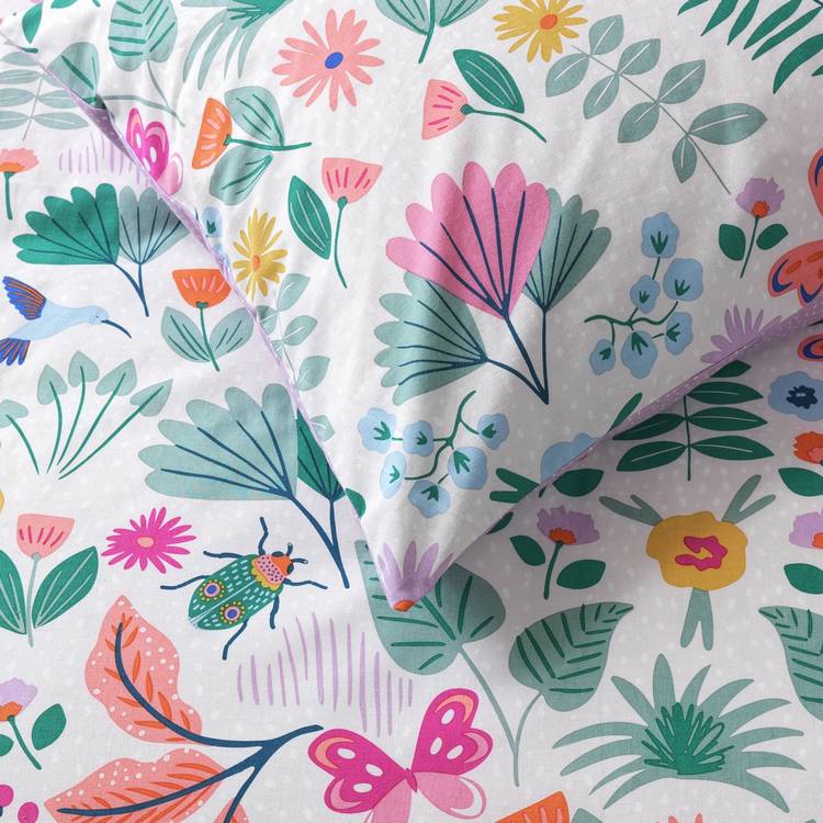 Habitat floral reversible bedding set toddler - British product