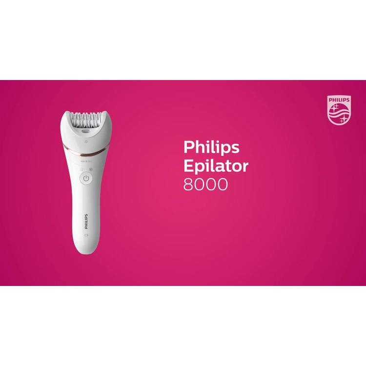Philips Epilator 8000 Series with 9 attachments (British brand)