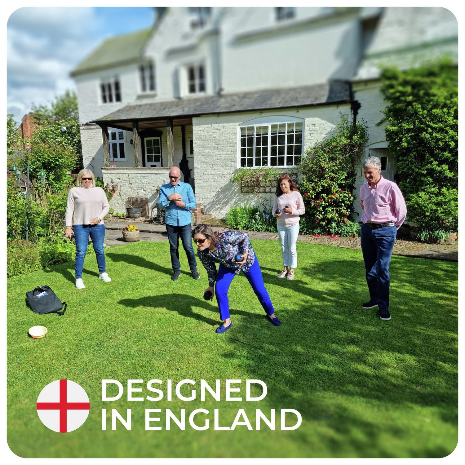 Bex garden bowl set for outdoor lawn games (British brand)