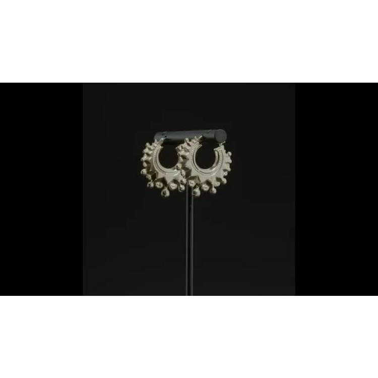 Revere gold plated creole hoop earrings (British brand)