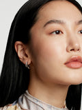 Ted Baker crystal hoop earrings gold tone 2.5cm height (British brand)