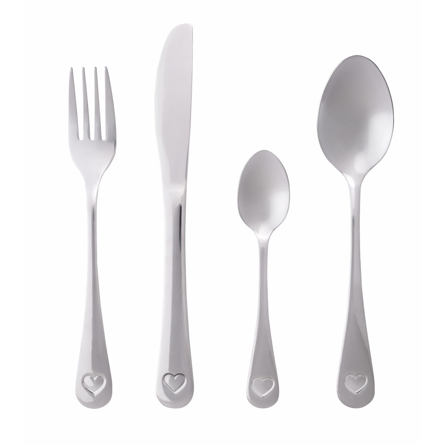 Argos Home heart shape cutlery set 16 piece, imported from the UK