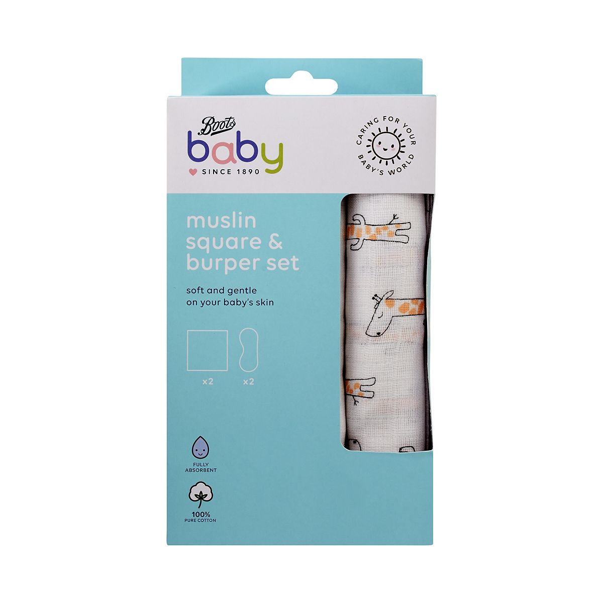 Boots Baby Muslin Squares & Burper Set GOODS Boots   