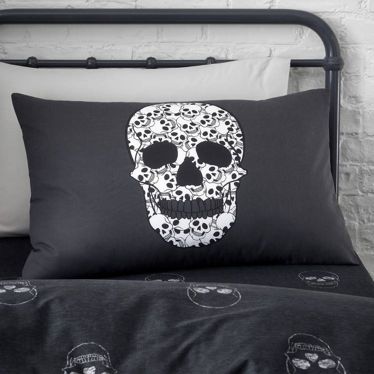 Catherine Lansfield kids skulls bedding set single - British product
