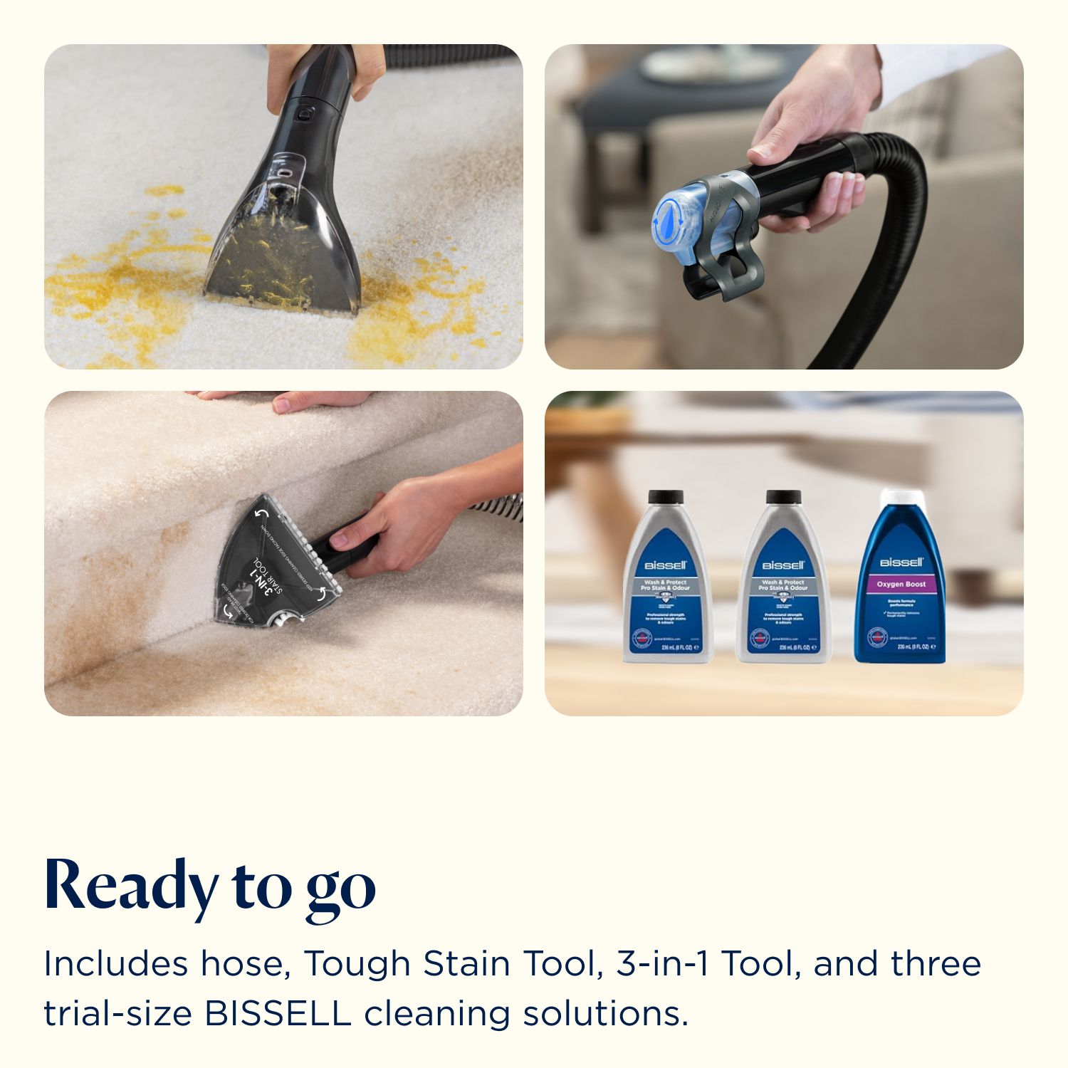 Bissell Revolution HydroSteam carpet cleaner - British product