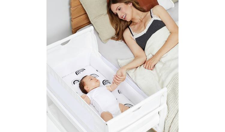 SnuzPod 4 Bedside Crib - White