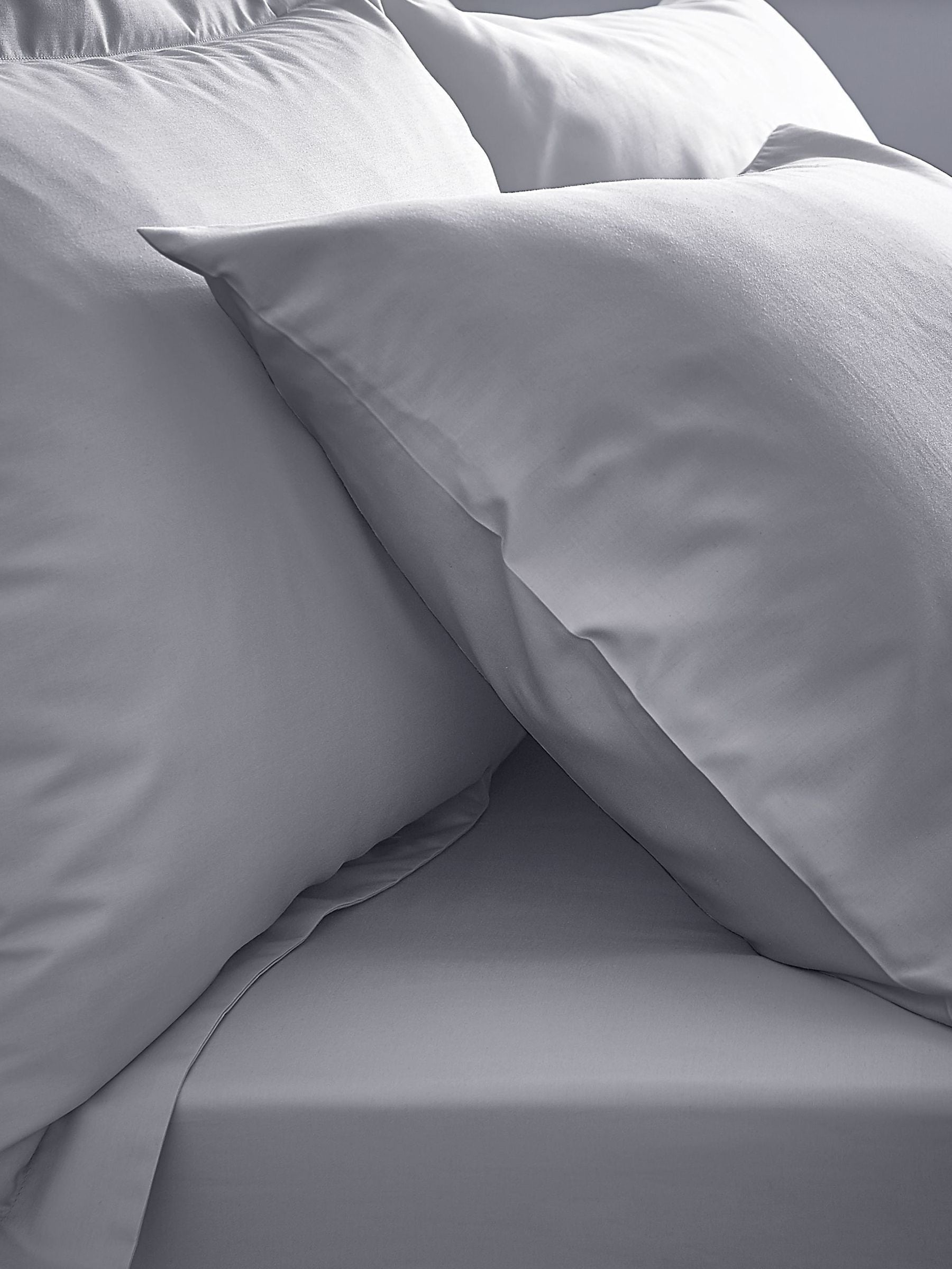 Bianca Grey fitted sheet - British product