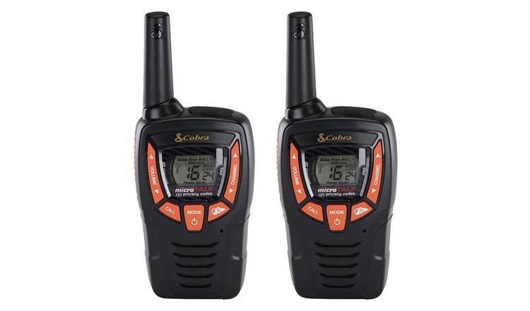 Cobra AM655 walkie talkie twin pack 8km range, UK version