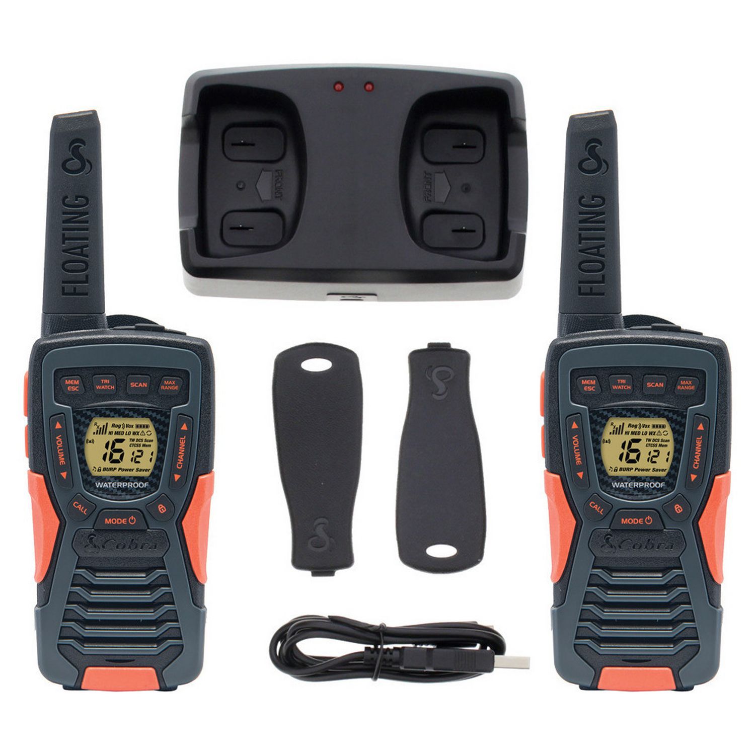 Cobra AM1055 floating walkie talkie 12km range, UK version