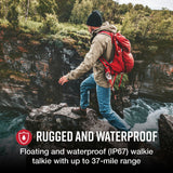 Cobra AM1055 floating walkie talkie 12km range, UK version