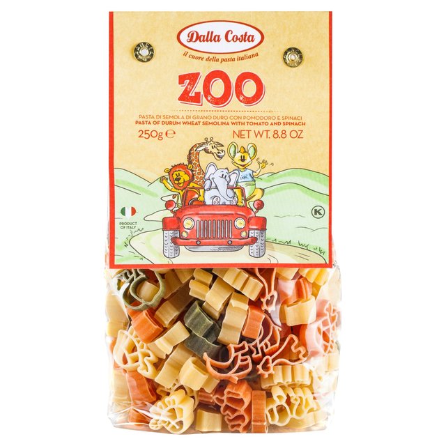 Dalla Costa Tri-Colour Zoo Pasta   250g