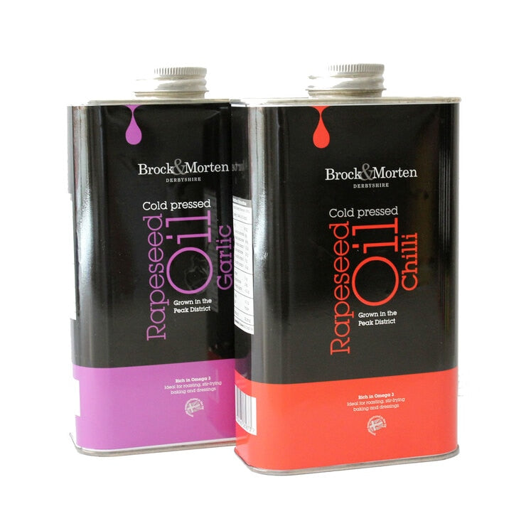 Brock & Morten flavoured rapeseed oil, 2 x 1L - British product